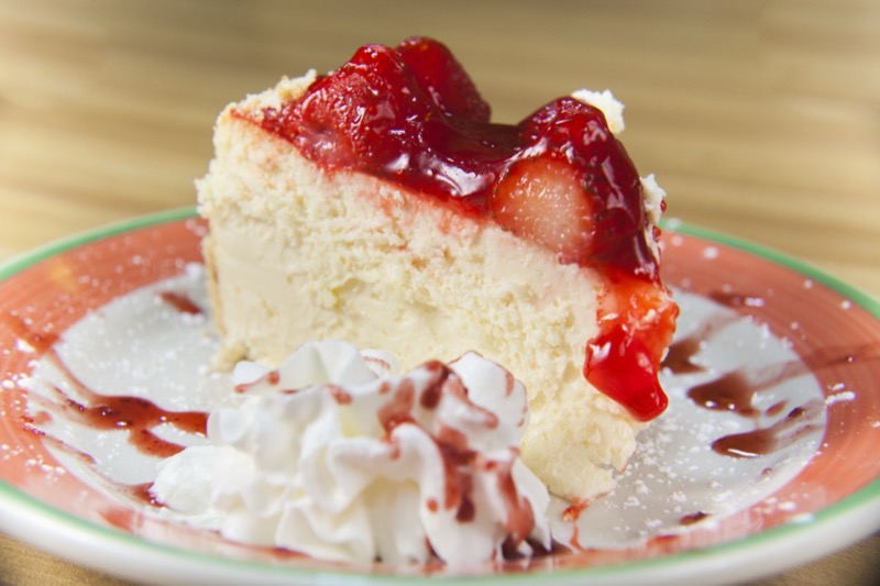 Strawberry cheesecake at State Street Grill