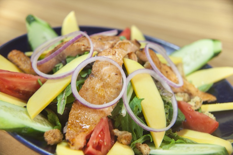 Grilled chicken mango salad at State Street Grill Bloomfield NJ