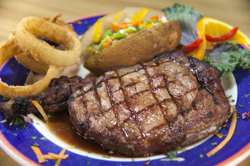 Grilled bone-in ribeye steak at State Street Grill in Bloomfield NJ