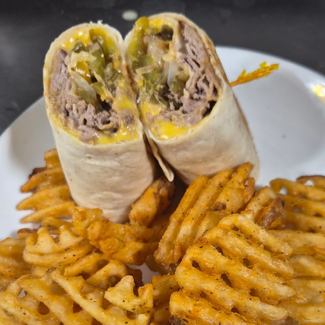 Philly Cheese Steak Wrap.