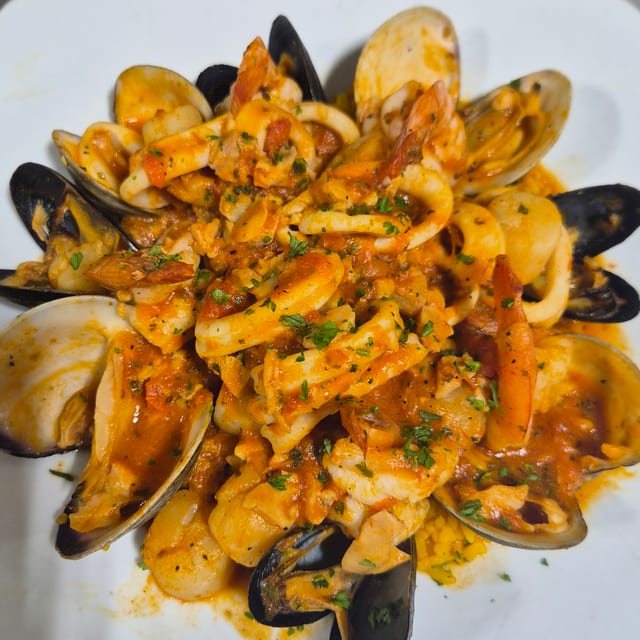 Seafood Paella.