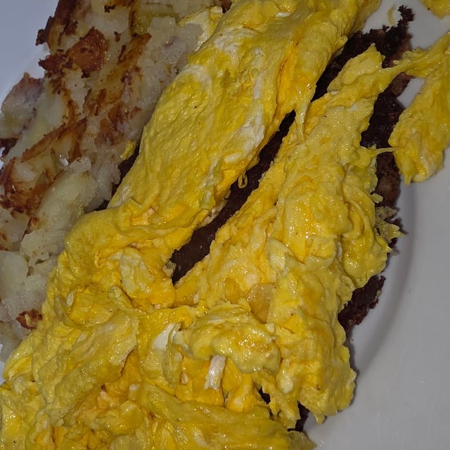 Corned Beef Hash and Eggs.