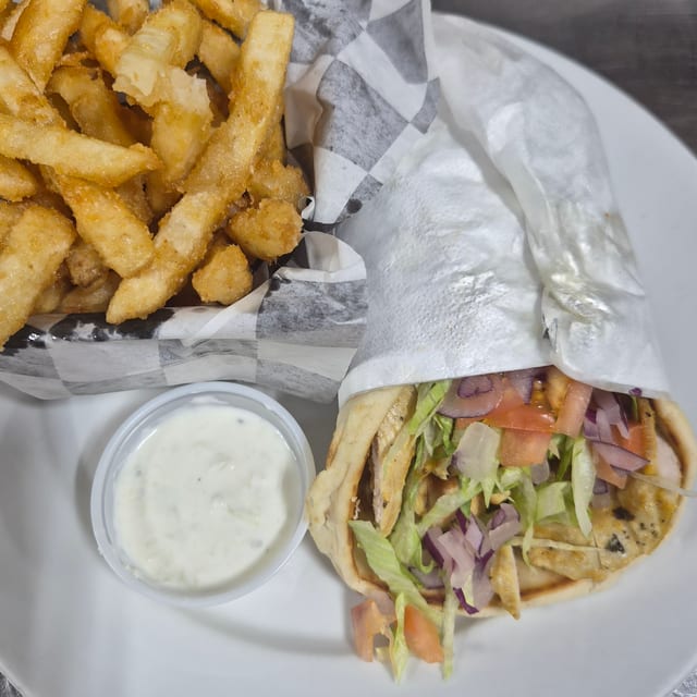 Chicken Gyro Sandwich.