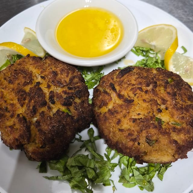 Crab Cakes Starter.