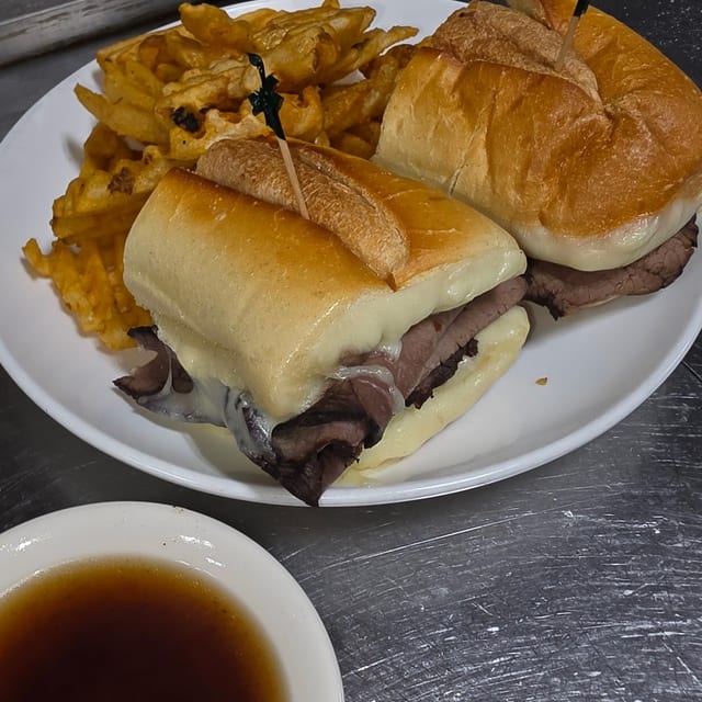 French Dip Sandwich.