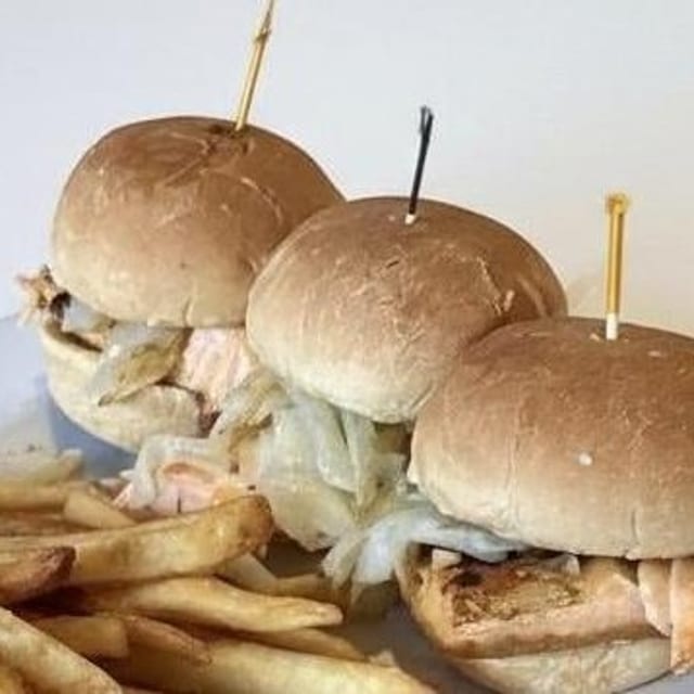 Salmon Sliders.