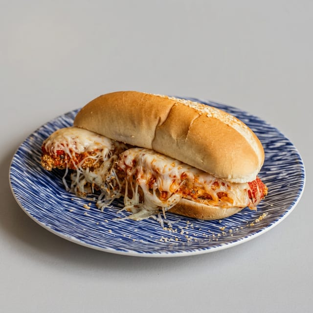 Chicken Parmigiana Sandwich.